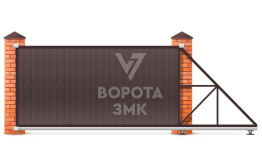 Откатные ворота 2500×4000 Faac ЗМК-7126