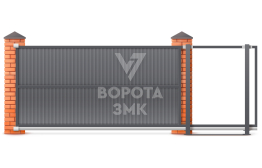 Откатные ворота 2500×3000 ЗМК-6874