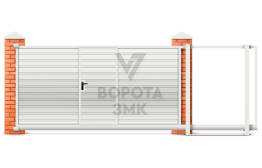 Ворота откатные ручные 2500×3000 ЗМК-7534