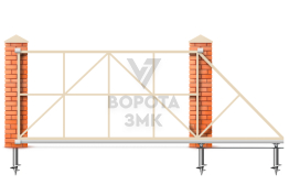 Ворота откатные 8 м 8000×2800 ЗМК-8118
