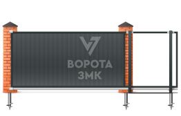 Откатные сэндвич ворота 2500×3500 ЗМК-7817