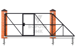 Ворота откатные 4500×2800 4,5 м ЗМК-7924