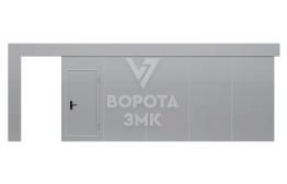 Ворота откатные противопожарные 5000×3000 ЗМК-4709