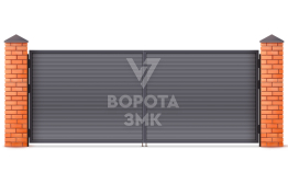 Ворота алюминиевые 2250×2750 ЗМК-4734
