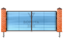 Ворота распашные 2500×3000 ЗМК-4926