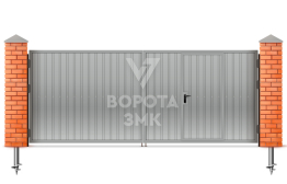 Ворота оцинкованные 2500×2750 ЗМК-5425