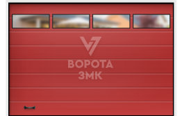 Ворота секционные ручные 2125×2750 ЗМК-3276